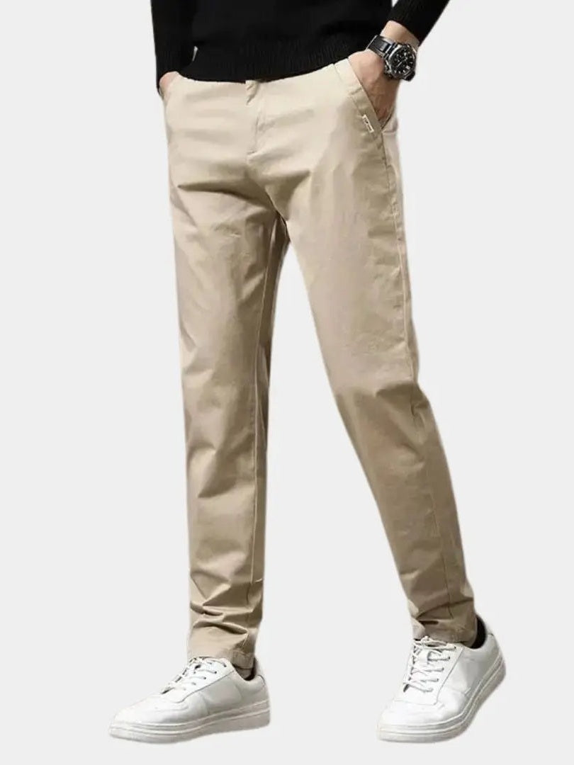 Malthe™ | Calças Básicas Retas