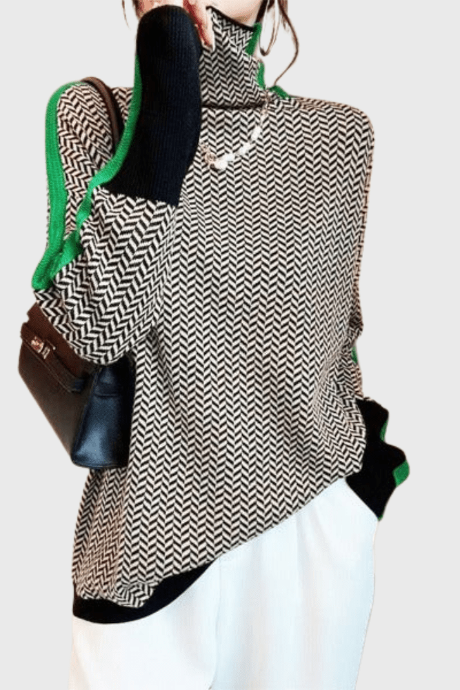 Marie | Pullover de lã de gola alta