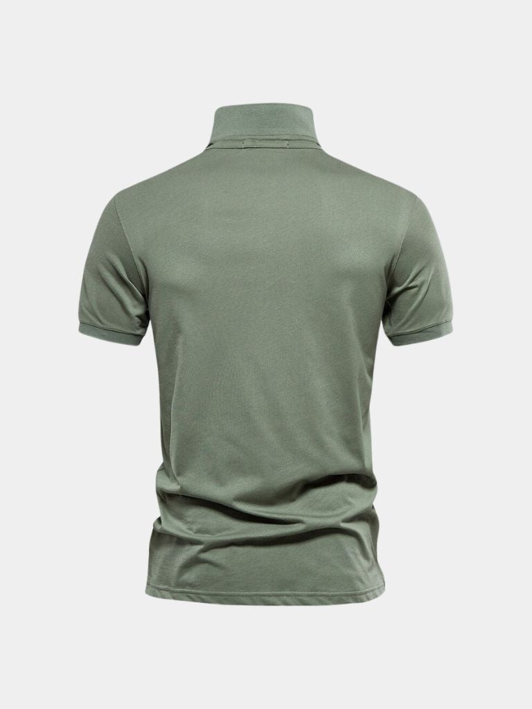 Mathias™ | Polo com Emblema Real