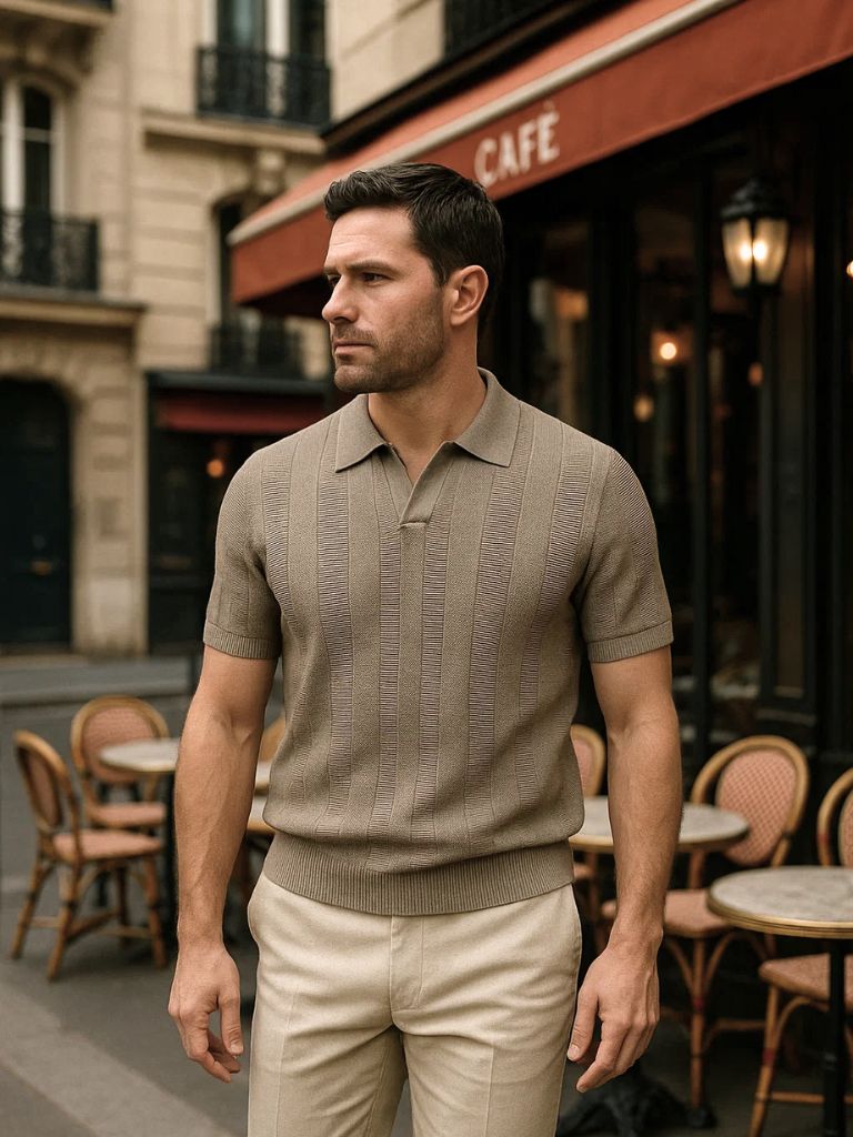 Mikael™ | Polo Beige Antigo