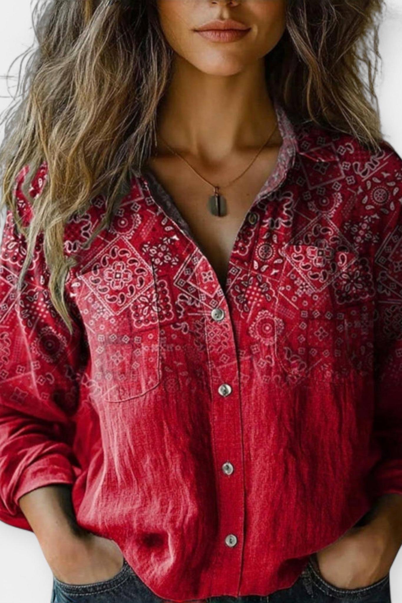 Mille | Blusa vintage com padrão