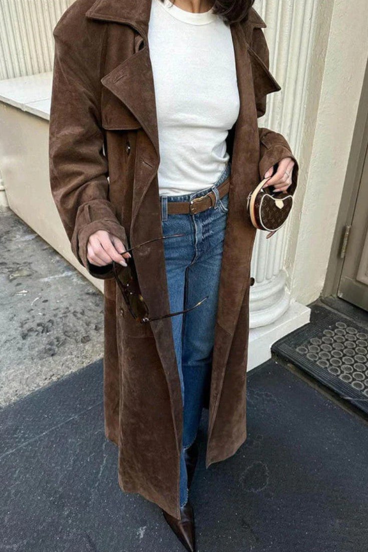 Mille™ | Elegante casaco de camurça