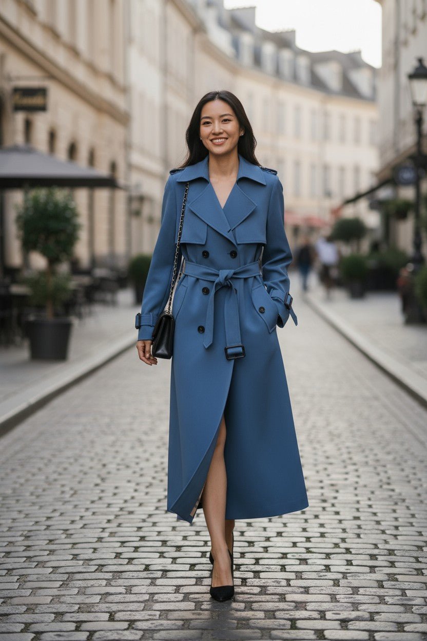 Saara™ | Casaco elegante com cinto na cintura