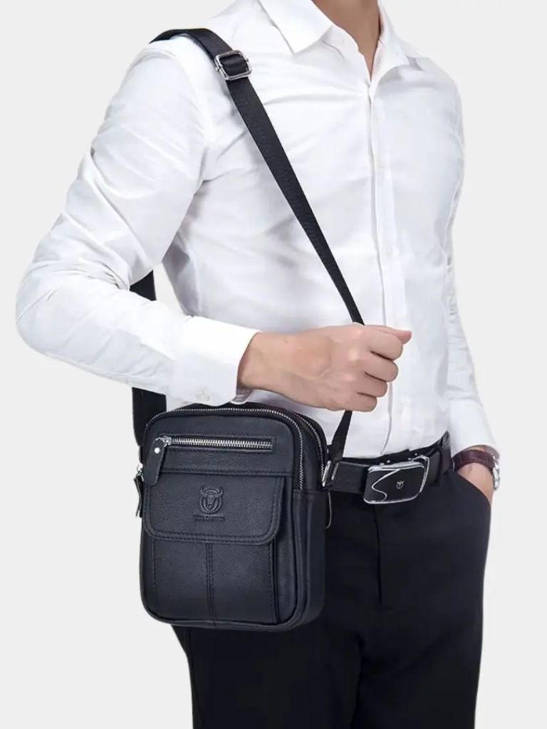 Simon™ | Bolsa Mensageiro de Couro