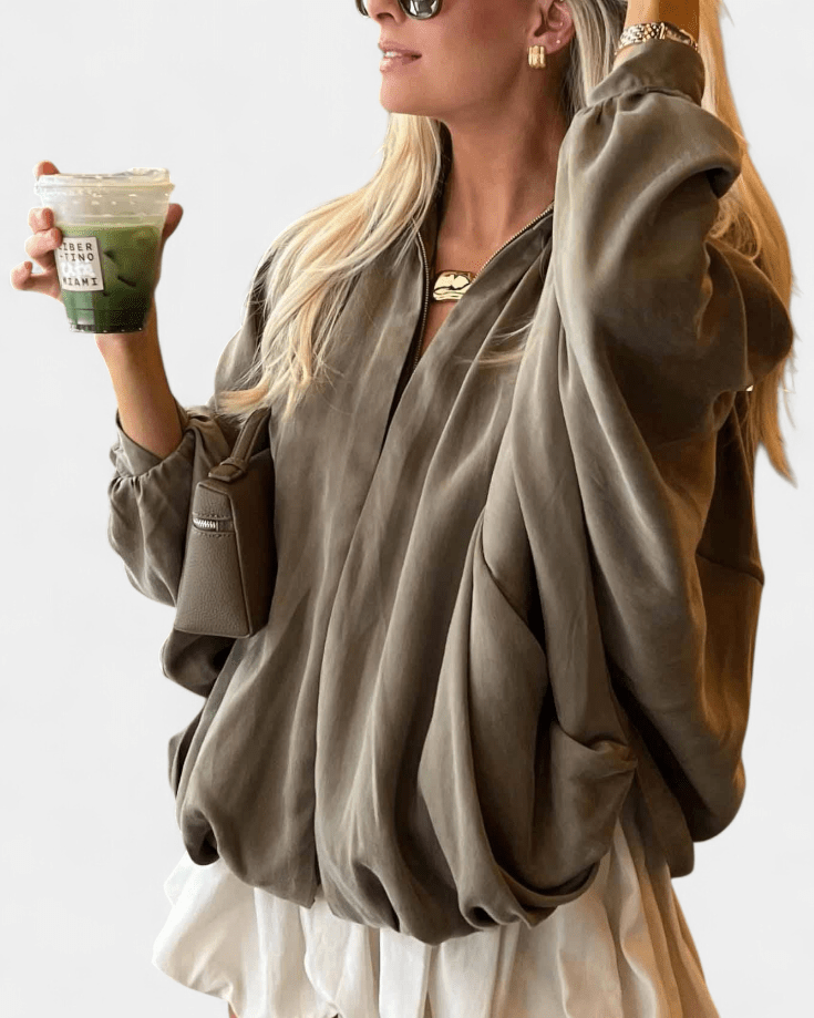 Thilde | Puffjakke verde-oliva