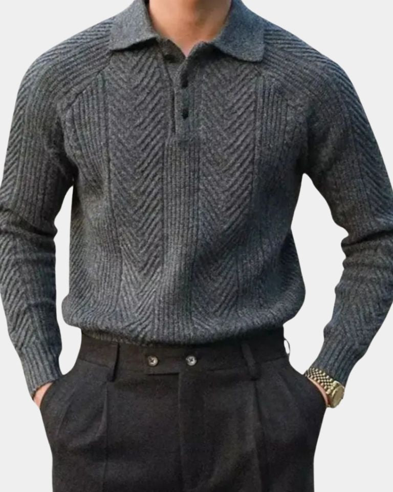 Viggo™ | Pullover em Algodão com Decote em V