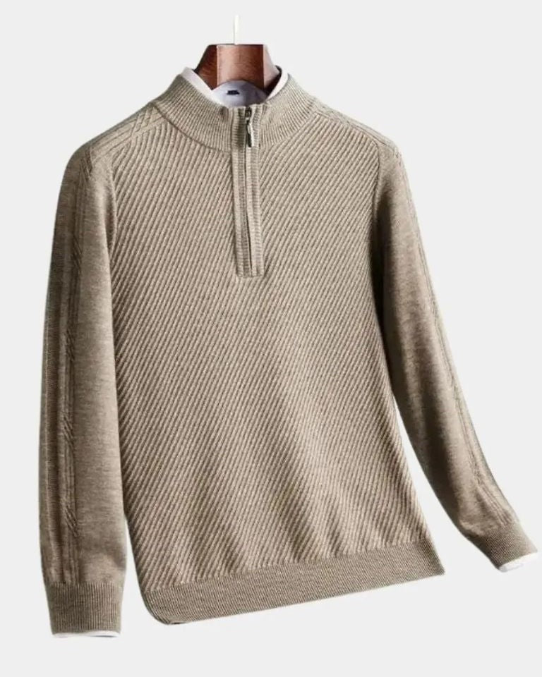 Vilhelm™ | Pullover Básico com Meio Zíper