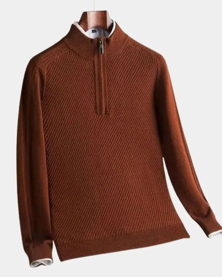 Vilhelm™ | Pullover Básico com Meio Zíper