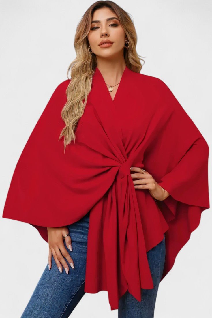 Yvette | Poncho Draperet Elegante